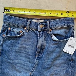 Free people denim skirt